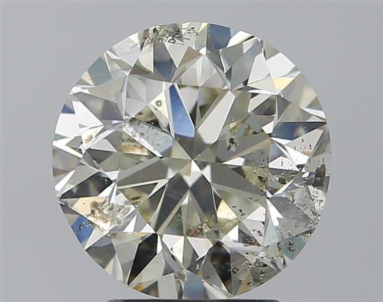 3.07ct I SI2 Very Good Cut Round Diamond