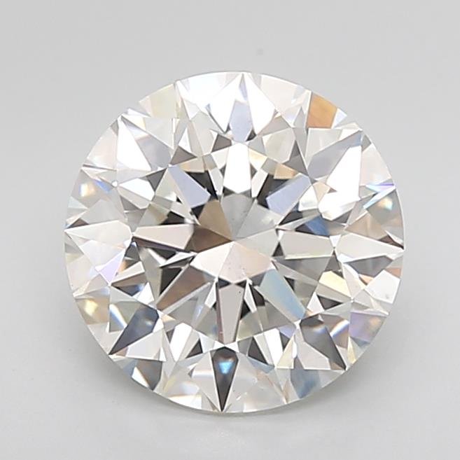 3.02ct F VS2 Excellent Cut Round Lab Grown Diamond