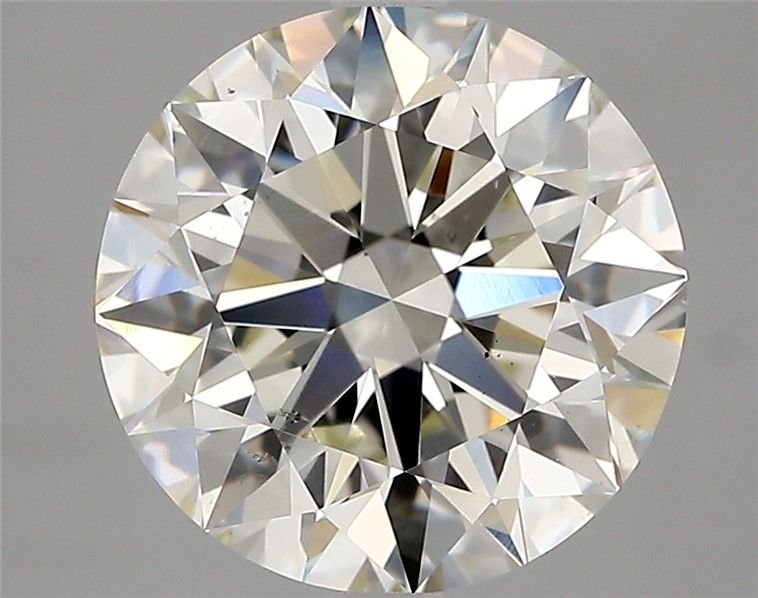 4.01ct K SI1 Rare Carat Ideal Cut Round Diamond