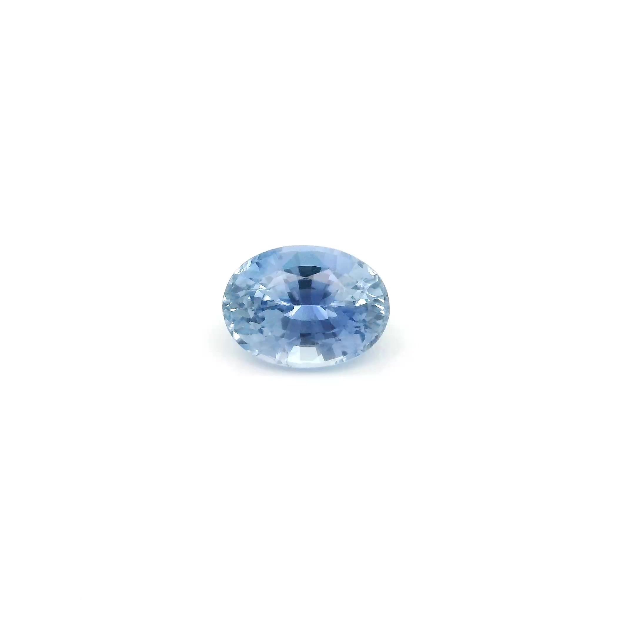 1.11 Carat Blue Oval Sapphire