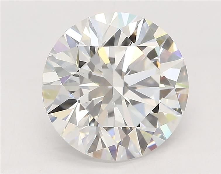3.06ct E VS1 Rare Carat Ideal Cut Round Lab Grown Diamond