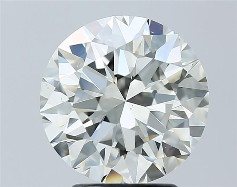 3.01ct K VS2 Rare Carat Ideal Cut Round Diamond