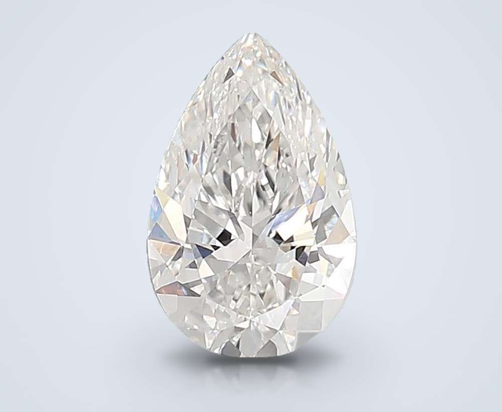 4.52 Carat Pear Lab Diamond