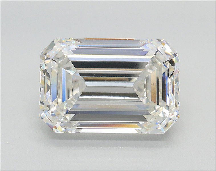 9.11ct F VS2 Rare Carat Ideal Cut Emerald Lab Grown Diamond
