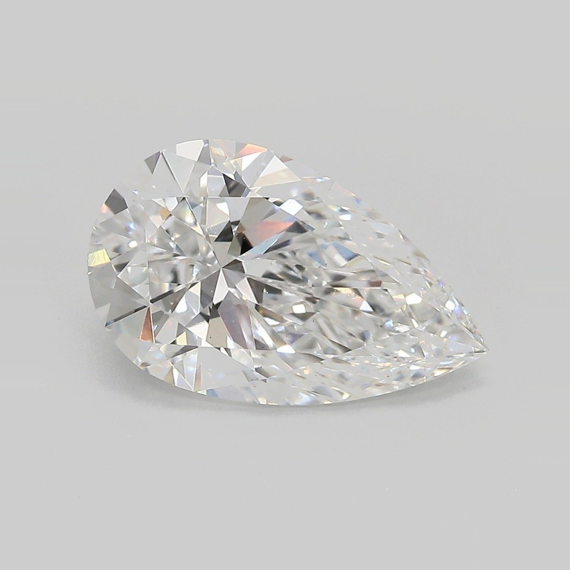 3.55ct E VS1 Rare Carat Ideal Cut Pear Lab Grown Diamond