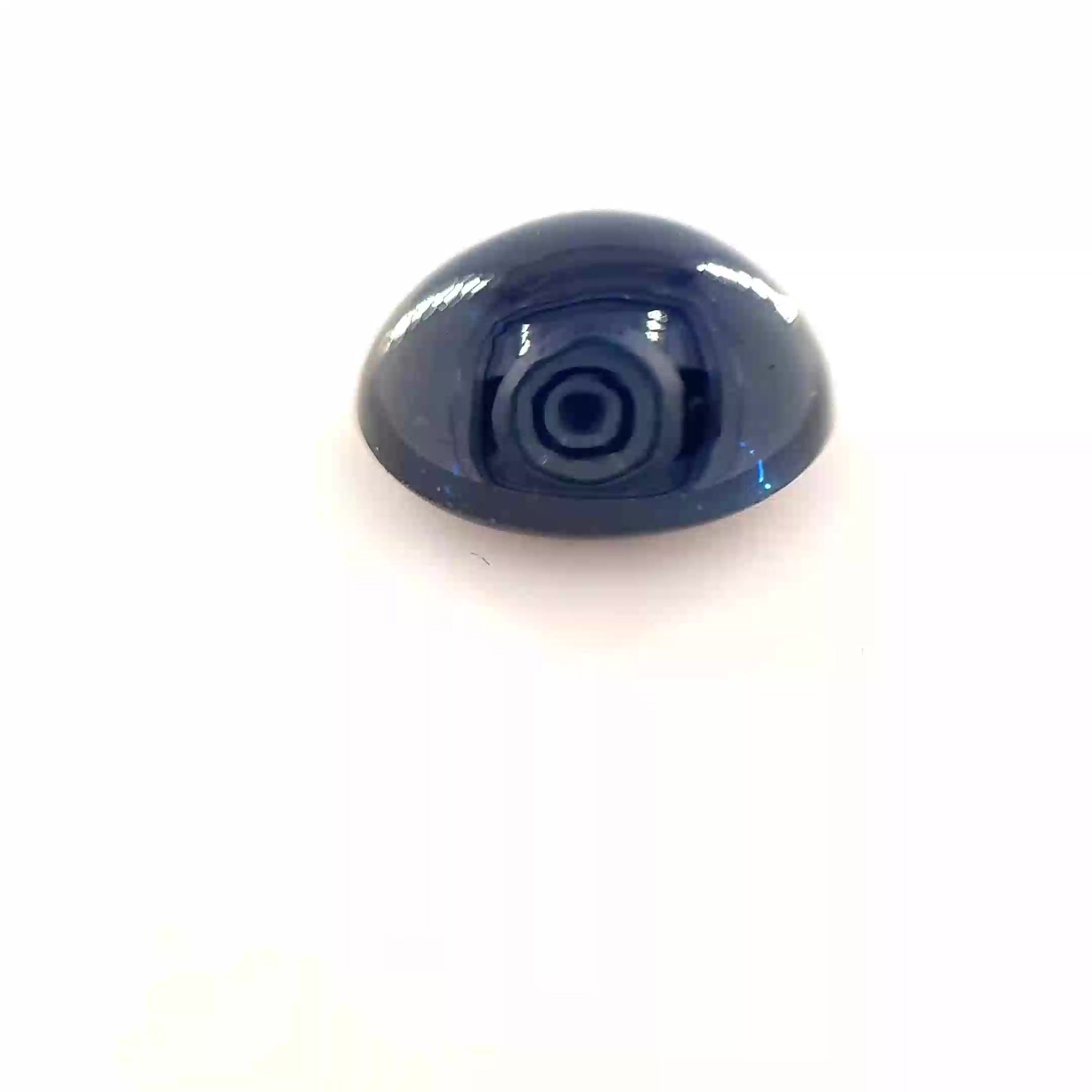 4.43 Carat Deep Blue Oval Sapphire
