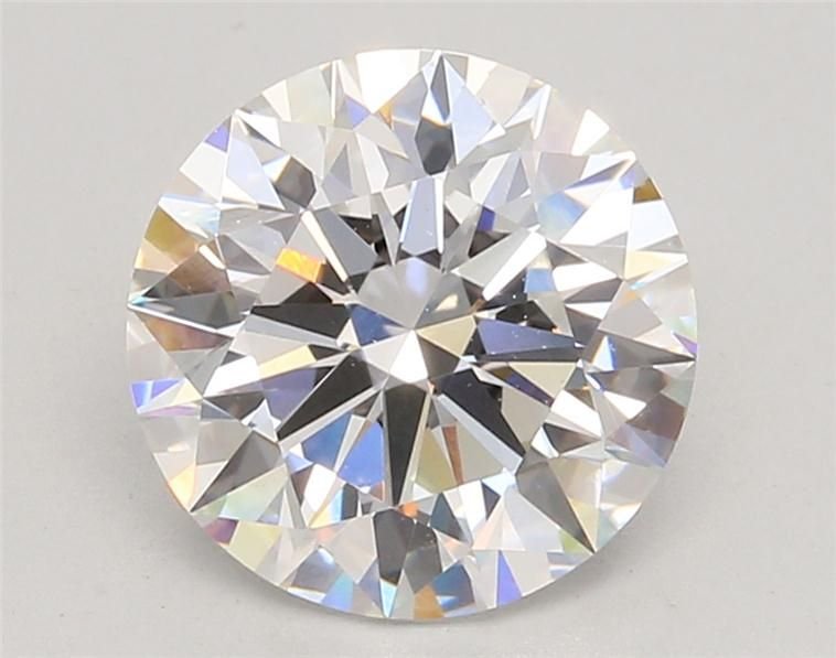 3.07ct D VVS2 Rare Carat Ideal Cut Round Lab Grown Diamond