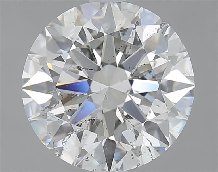 3.01ct G SI2 Rare Carat Ideal Cut Round Diamond