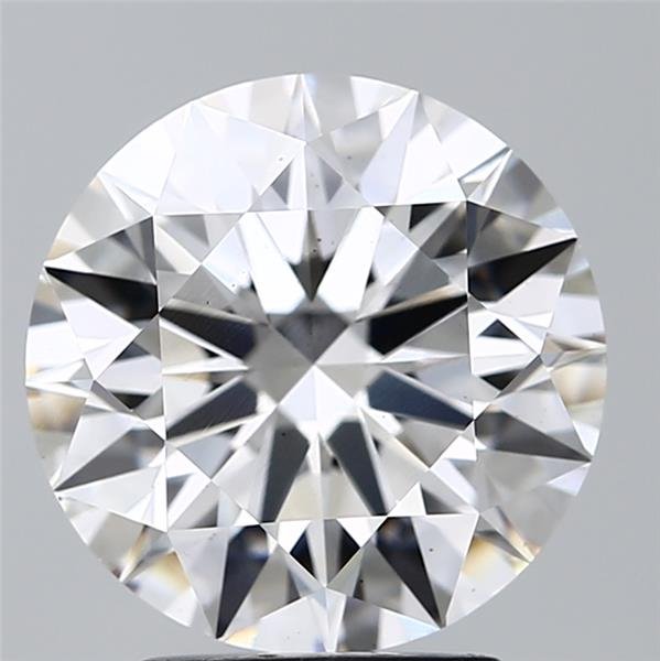 3.06ct D VS2 Rare Carat Ideal Cut Round Lab Grown Diamond