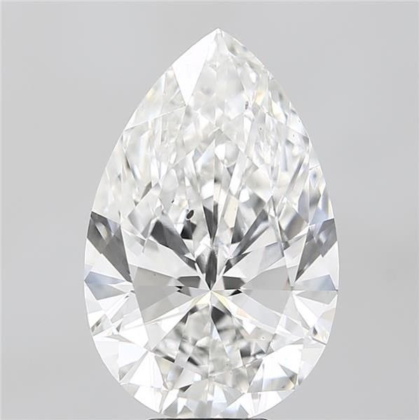 8.02ct F VS2 Rare Carat Ideal Cut Pear Lab Grown Diamond