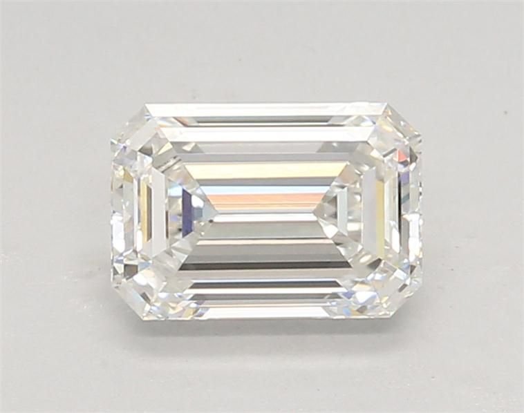 1.32ct F VVS2 Rare Carat Ideal Cut Emerald Lab Grown Diamond