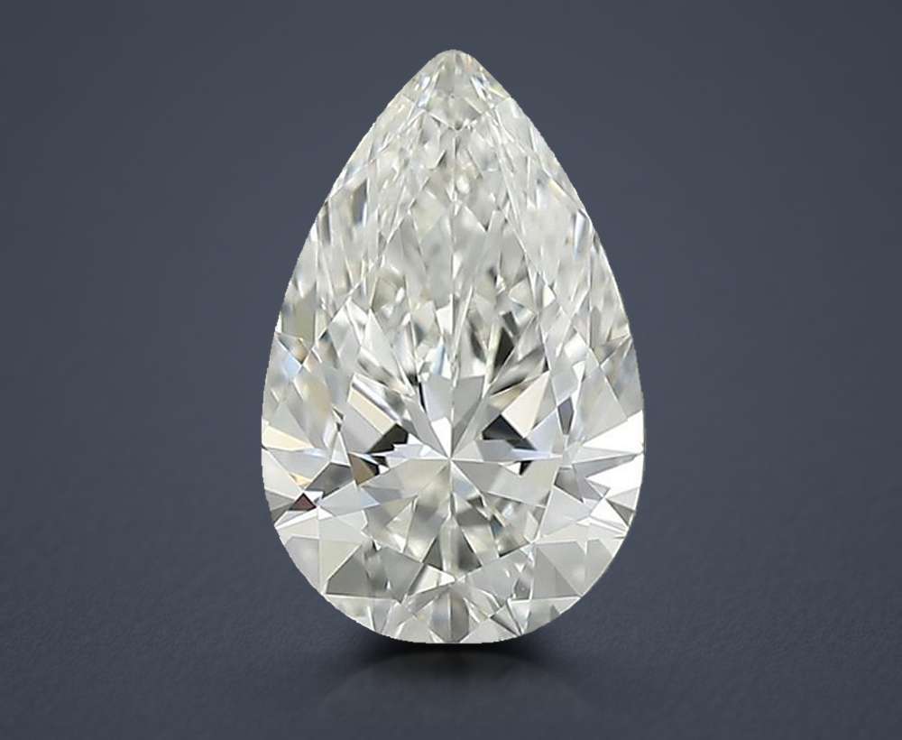 0.61 Carat Pear Natural Diamond