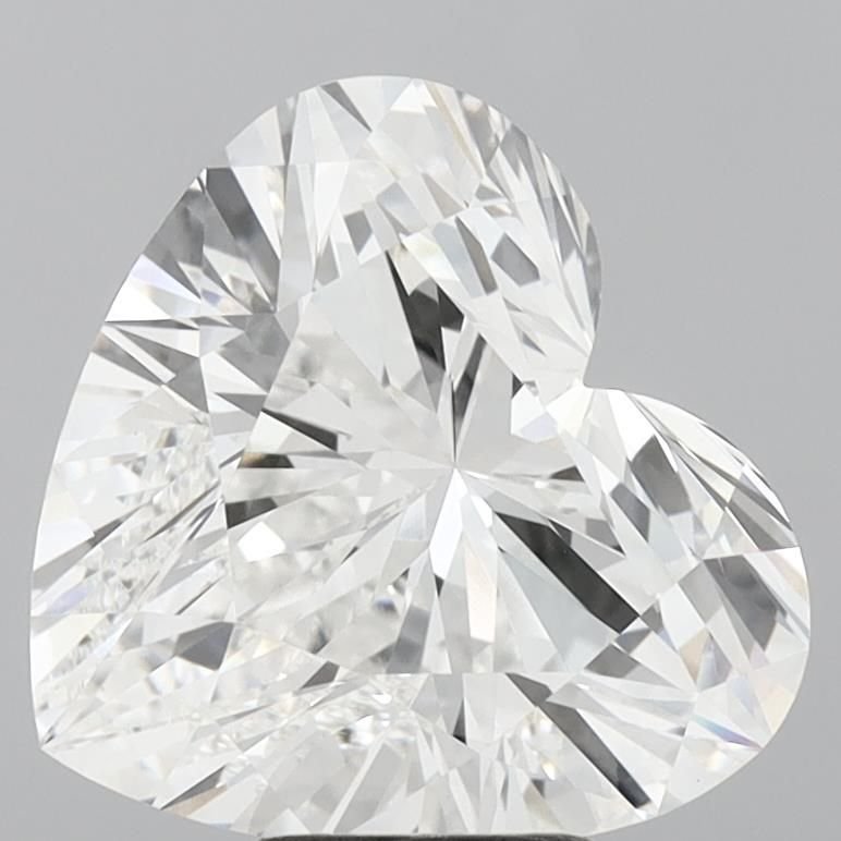7.06ct F VVS2 Rare Carat Ideal Cut Heart Lab Grown Diamond