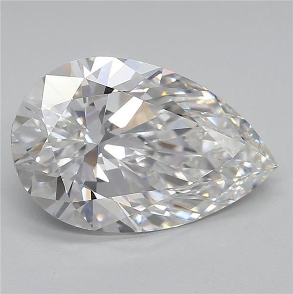 3.17ct G VS1 Rare Carat Ideal Cut Pear Lab Grown Diamond