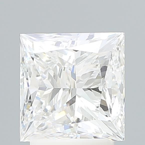 3.07ct E VVS2 Rare Carat Ideal Cut Princess Lab Grown Diamond