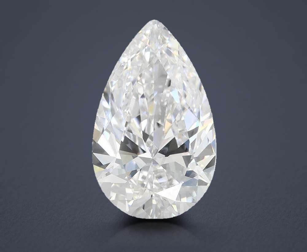 2.00 Carat Pear Lab Diamond