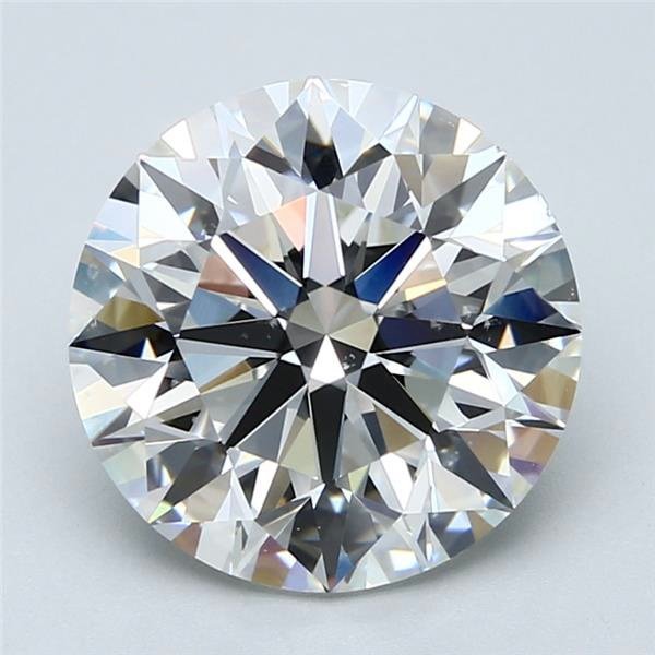 5.01ct G SI1 Rare Carat Ideal Cut Round Diamond