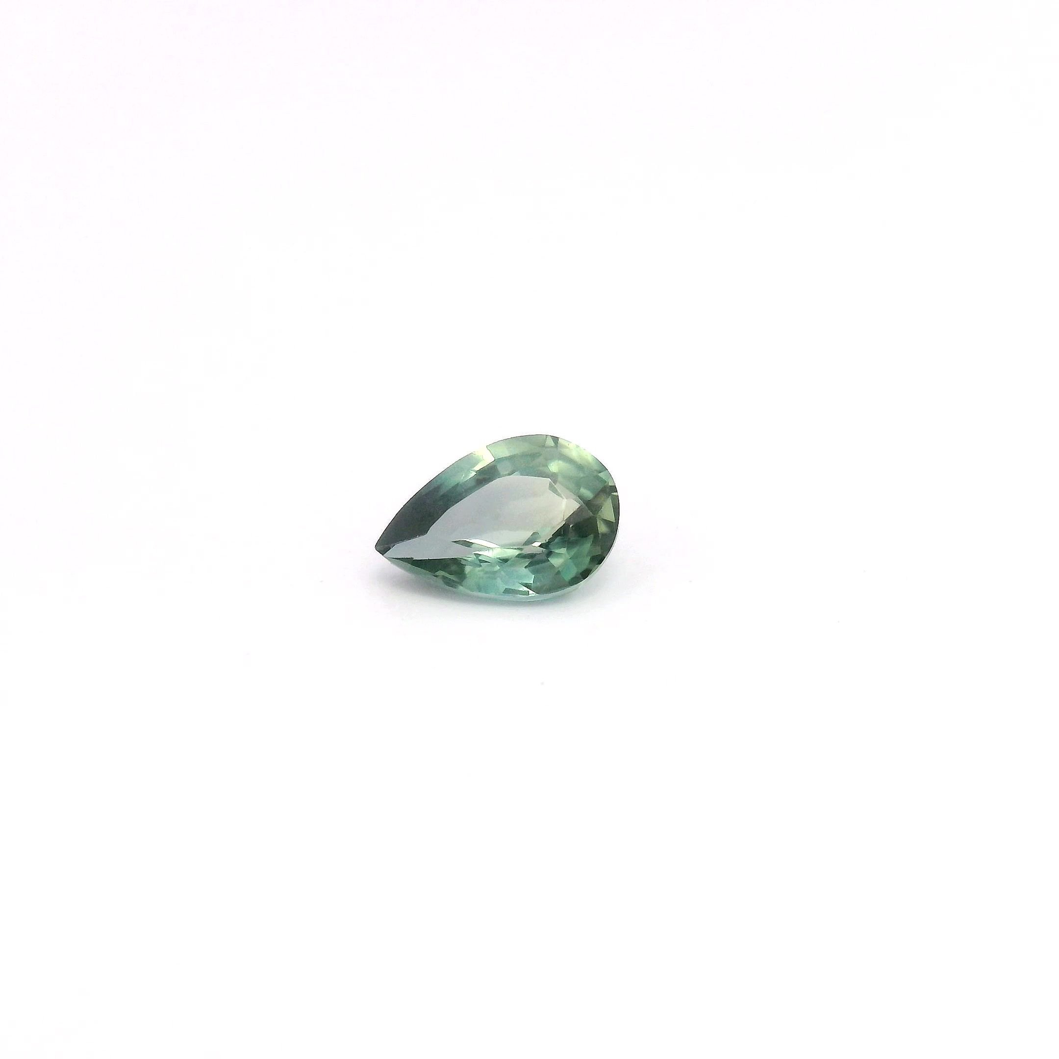0.40 Carat Green Pear Sapphire