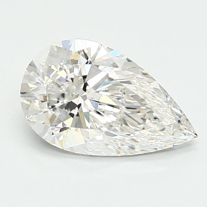 1.38ct E VS1 Rare Carat Ideal Cut Pear Lab Grown Diamond