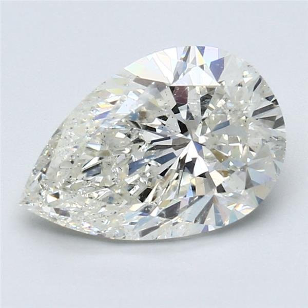 2.50ct J SI2 Rare Carat Ideal Cut Pear Diamond