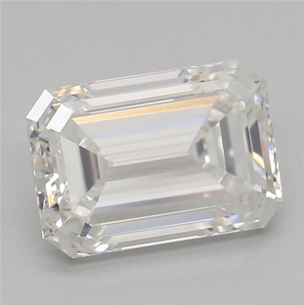 1.24ct F VVS2 Rare Carat Ideal Cut Emerald Lab Grown Diamond