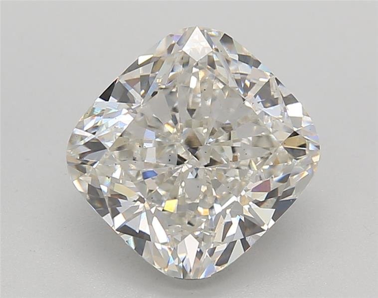 3.09ct H VS2 Rare Carat Ideal Cut Cushion Lab Grown Diamond