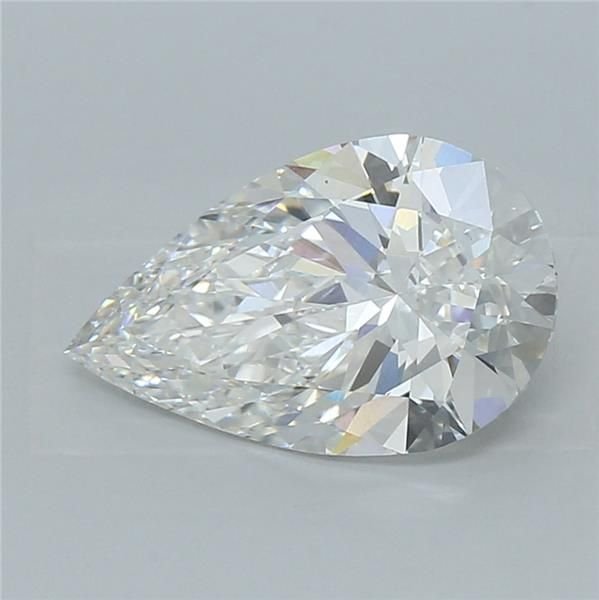 3.56ct F VS1 Rare Carat Ideal Cut Pear Lab Grown Diamond