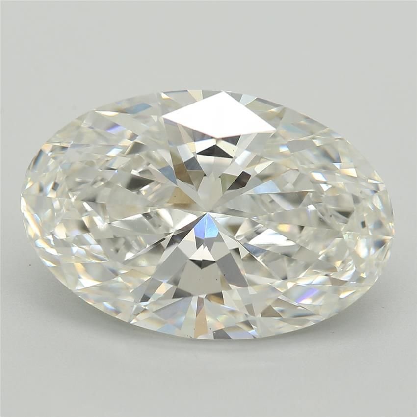 5.51ct F VS1 Rare Carat Ideal Cut Oval Lab Grown Diamond