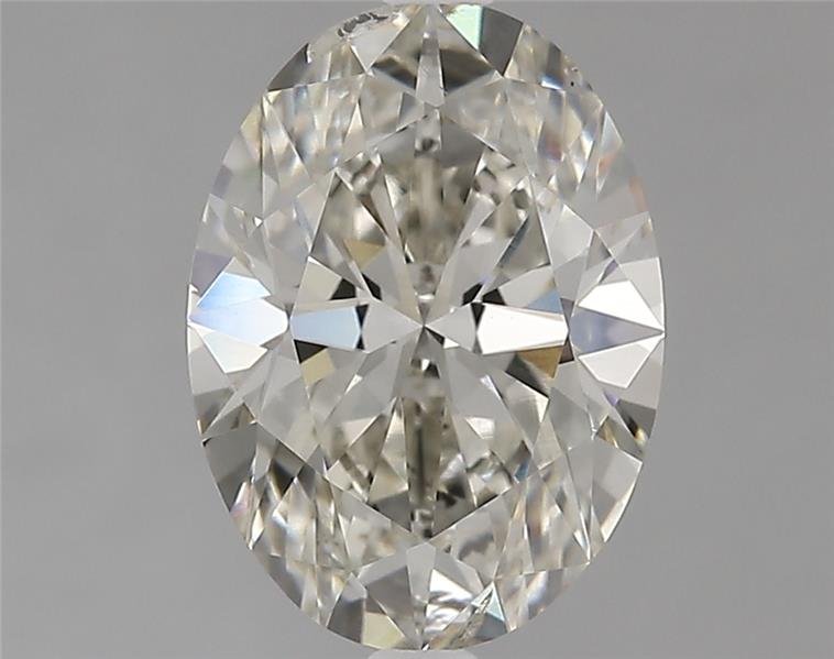 2.51ct J SI2 Rare Carat Ideal Cut Oval Lab Grown Diamond