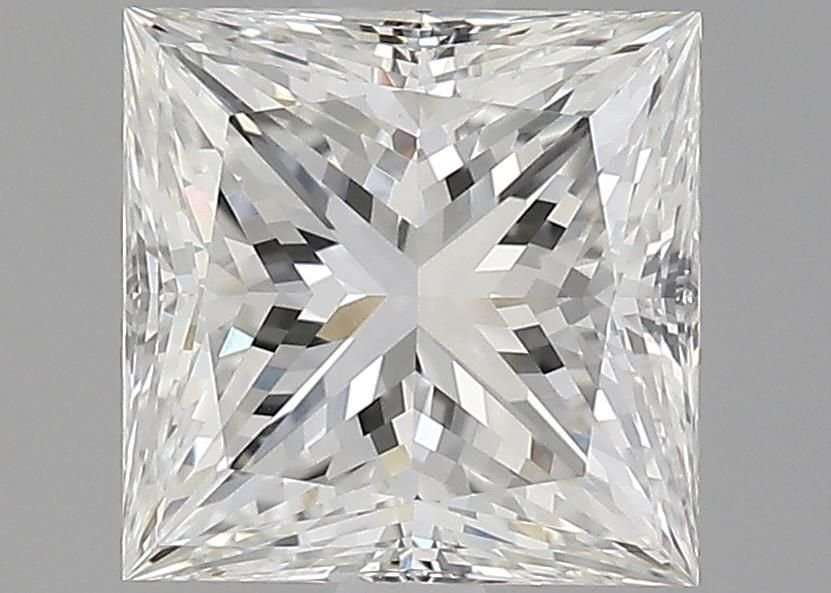 3.11ct H VS1 Rare Carat Ideal Cut Princess Diamond