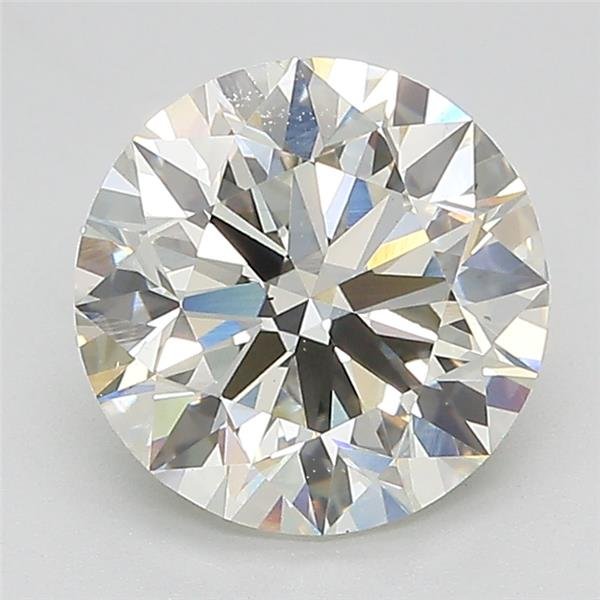 2.46ct J VS2 Ideal Cut Round Lab Grown Diamond