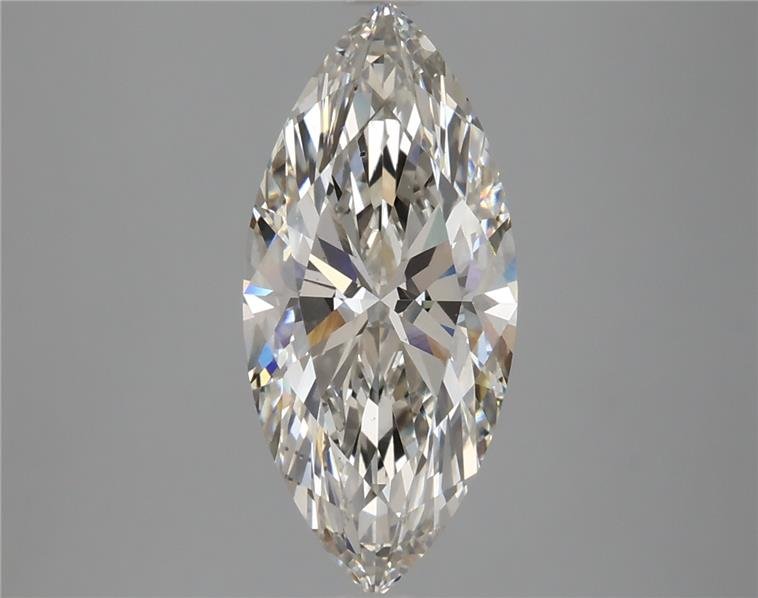 2.69ct H VS2 Rare Carat Ideal Cut Marquise Lab Grown Diamond