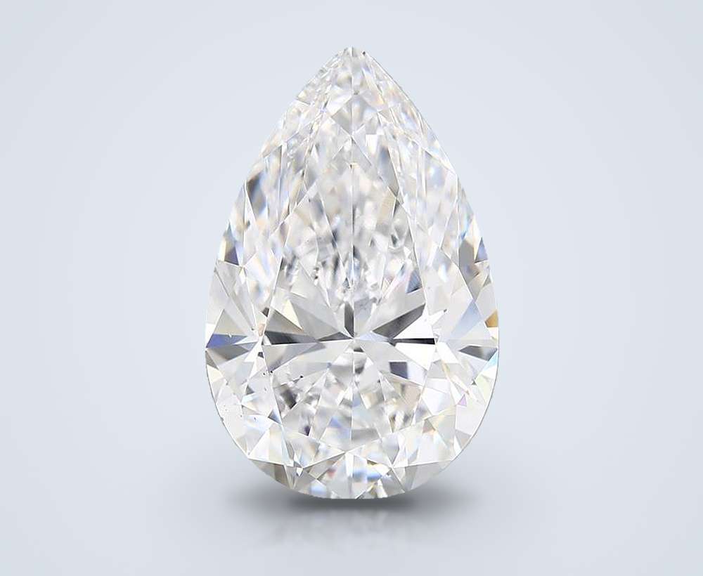 5.60 Carat Pear Natural Diamond