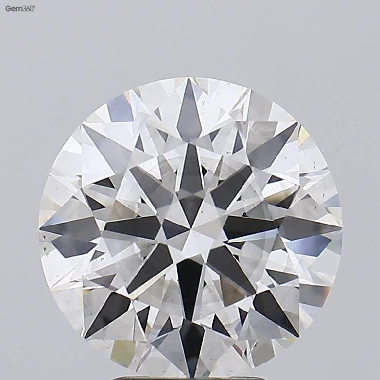 5.04ct I SI1 Rare Carat Ideal Cut Round Lab Grown Diamond