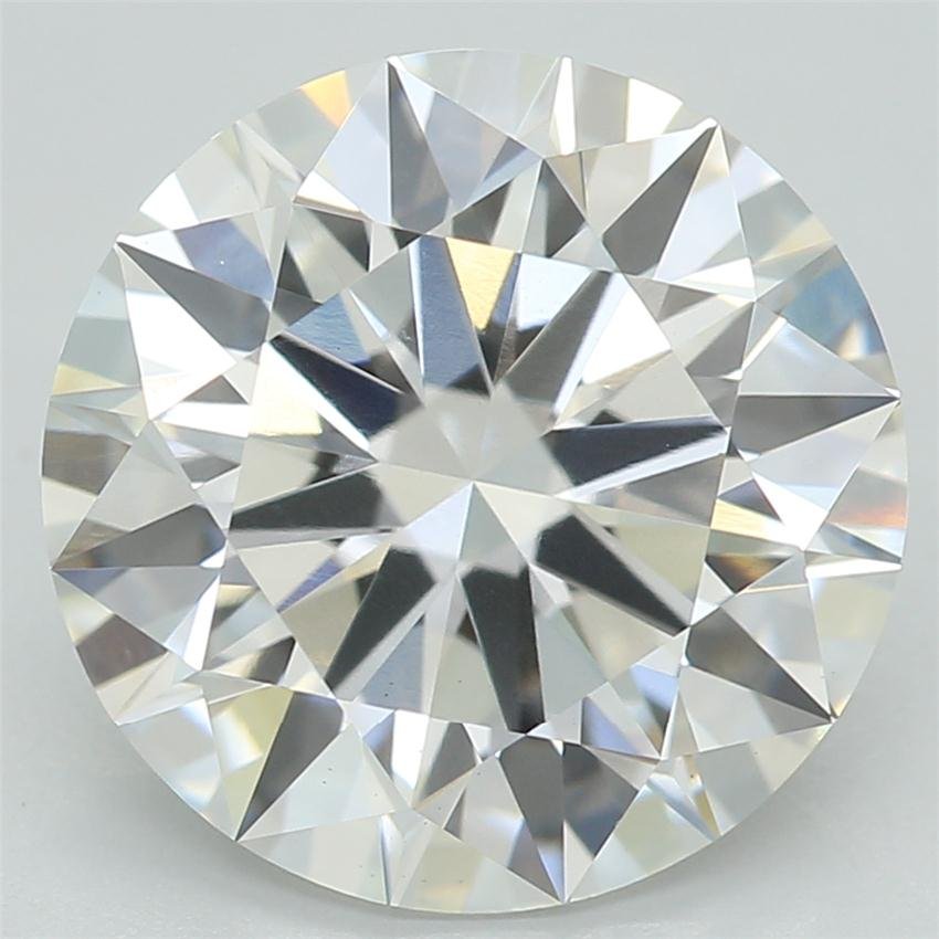 3.08ct F VS1 Rare Carat Ideal Cut Round Lab Grown Diamond