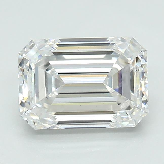 1.59ct D VS1 Excellent Cut Emerald Lab Grown Diamond