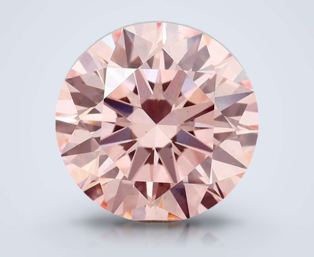1.59 Ct. Fancy Intense Pink Round Lab Diamond