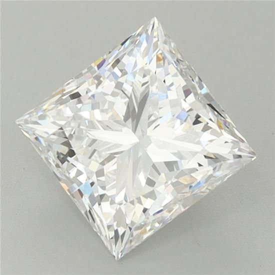 2.50ct E VVS2 Very Good Cut Princess Lab Grown Diamond