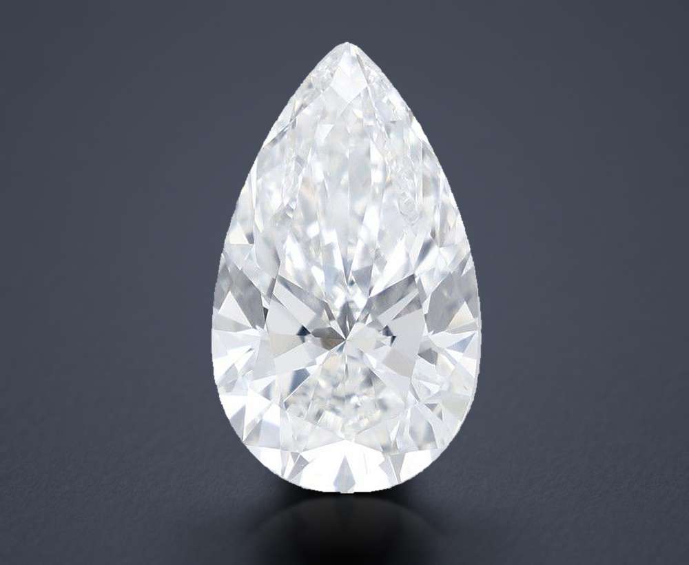 8.03 Carat Pear Lab Diamond