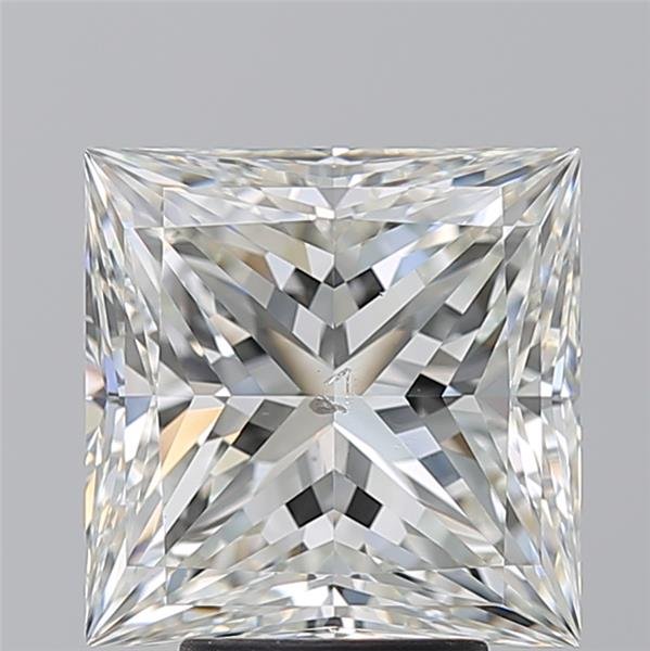 5.03ct I SI2 Rare Carat Ideal Cut Princess Diamond