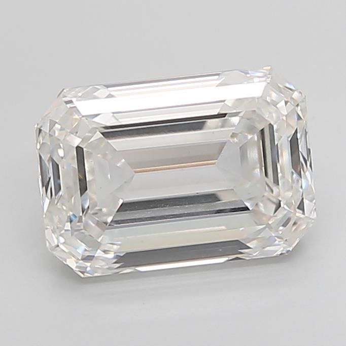 5.54ct F VS1 Excellent Cut Emerald Lab Grown Diamond