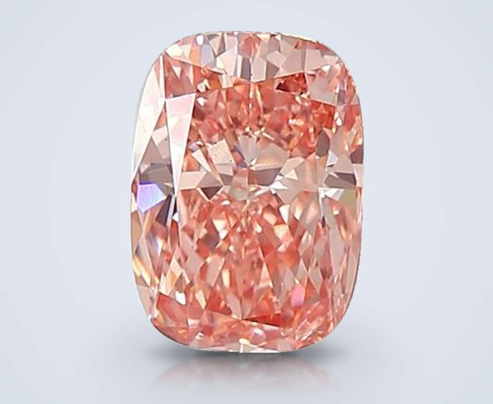1.80 Ct. Fancy Intense Pink Cushion Lab Diamond