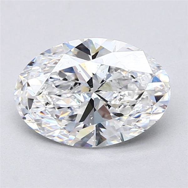 2.03ct E SI1 Rare Carat Ideal Cut Oval Diamond