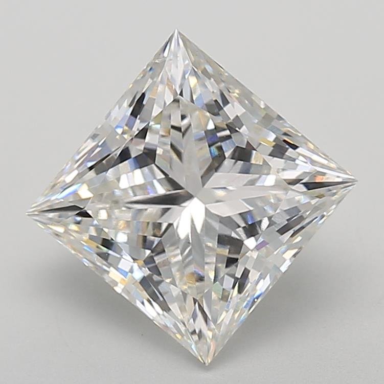 4.02ct G VS2 Rare Carat Ideal Cut Princess Lab Grown Diamond