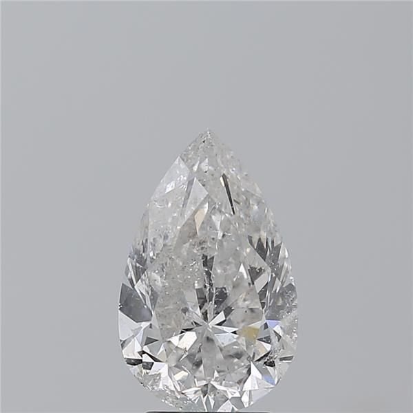 3.04ct E SI2 Rare Carat Ideal Cut Pear Diamond