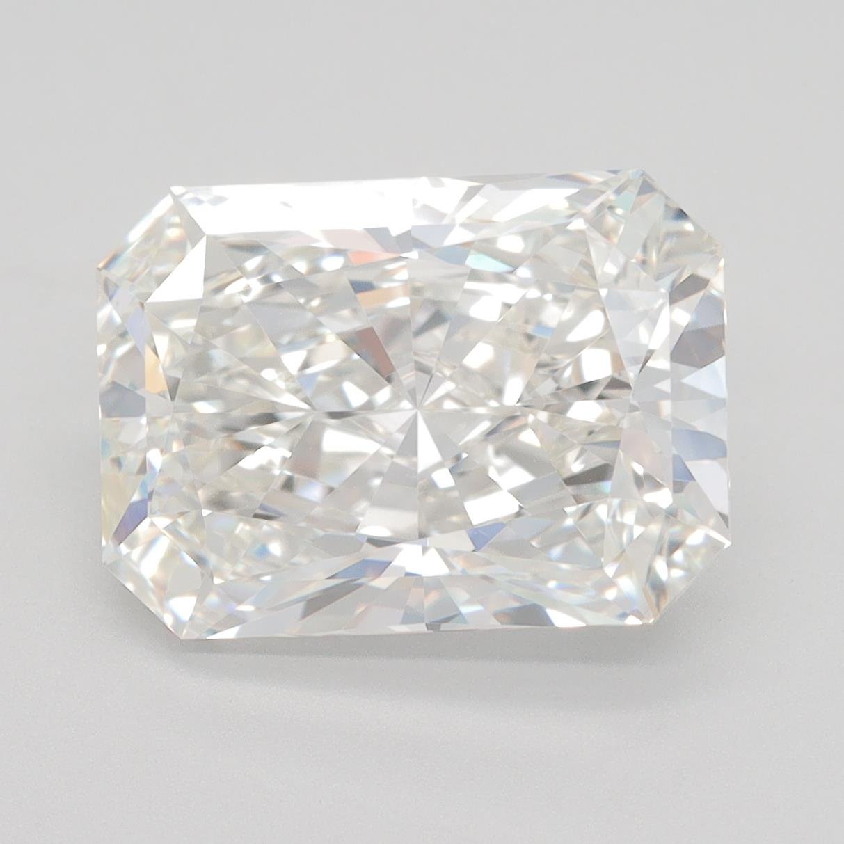 5.08ct H VVS2 Rare Carat Ideal Cut Radiant Lab Grown Diamond