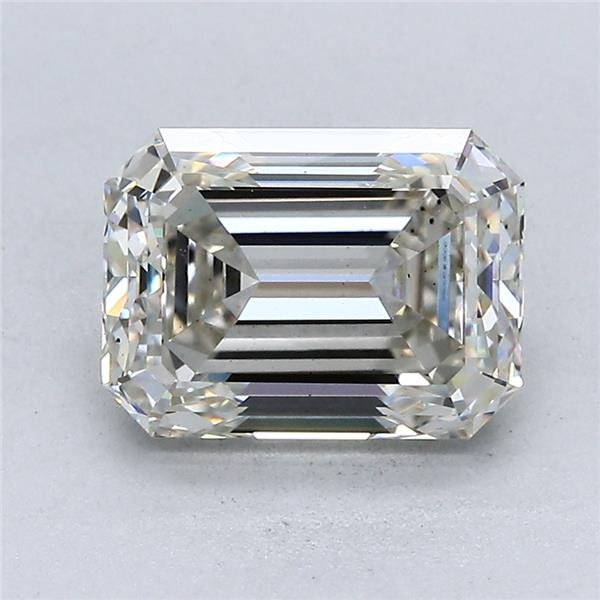 3.03ct J VS2 Excellent Cut Emerald Lab Grown Diamond