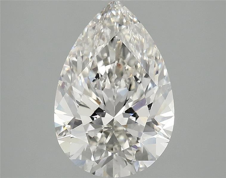 2.56ct H VS1 Rare Carat Ideal Cut Pear Lab Grown Diamond
