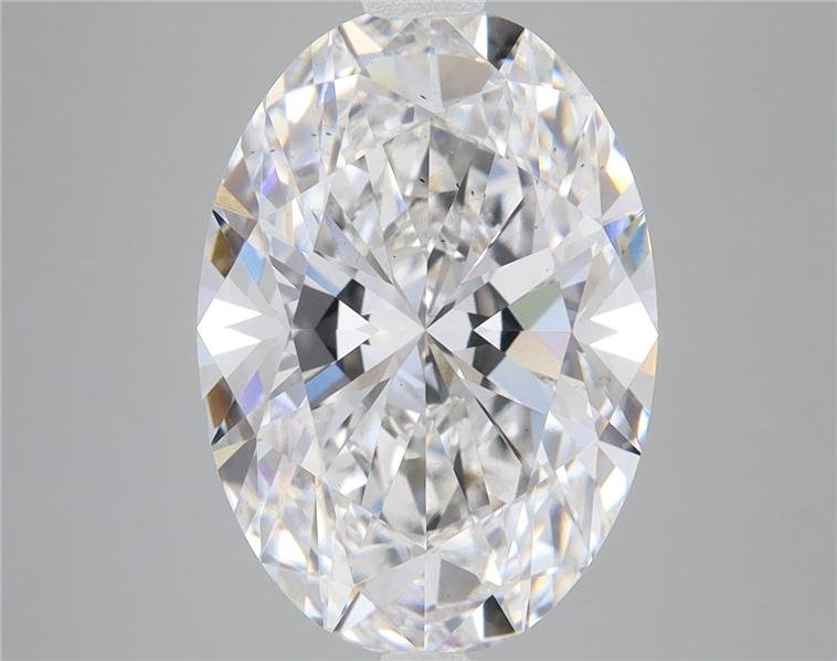 6.29ct F SI1 Rare Carat Ideal Cut Oval Lab Grown Diamond