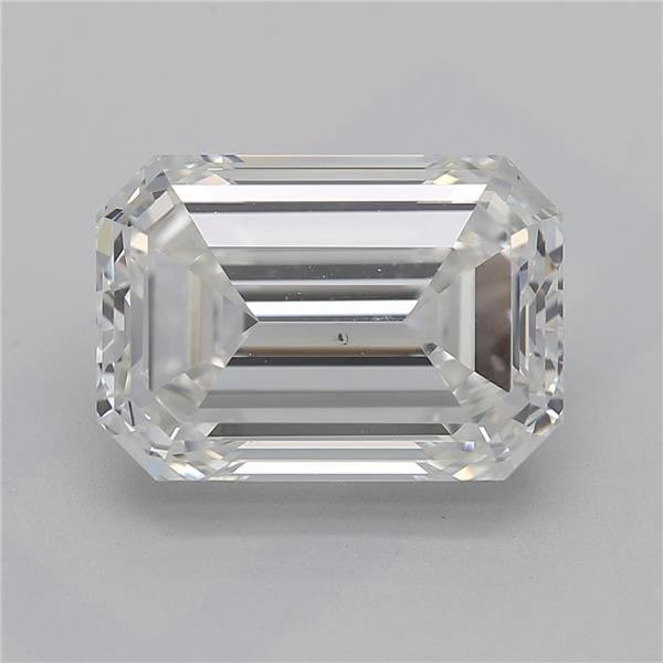 2.50ct H VS2 Rare Carat Ideal Cut Emerald Diamond